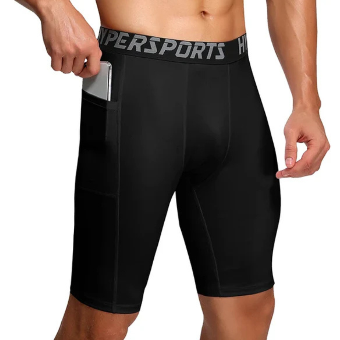 Bermuda de Compressão Com Bolsos - Hyper Sports