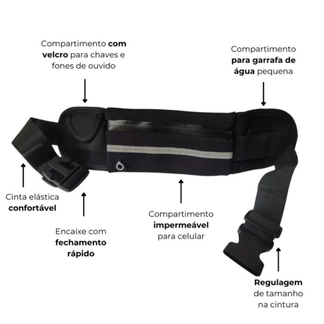 Pochete Esportiva Impermeável para Atividades Físicas