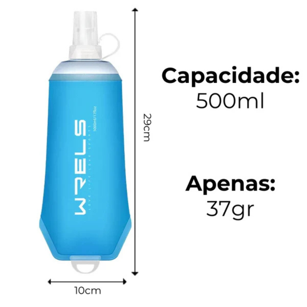 Garrafa de Água Dobrável 500ml - Wrels