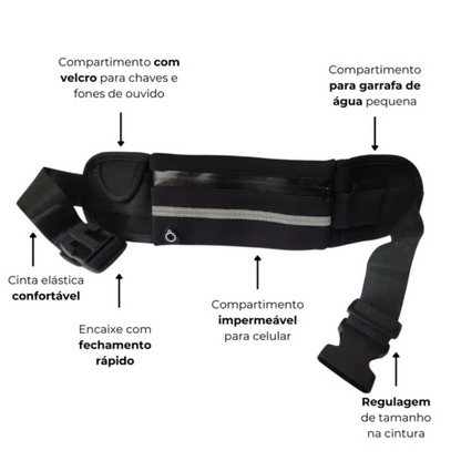 Pochete Esportiva Impermeável para Atividades Físicas
