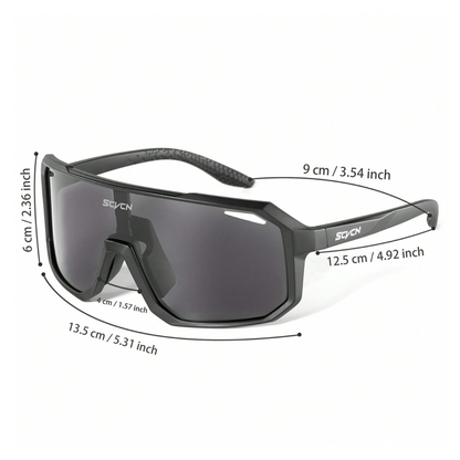 Óculos de Sol Para Corrida e Ciclismo - Black Pace SCVCN