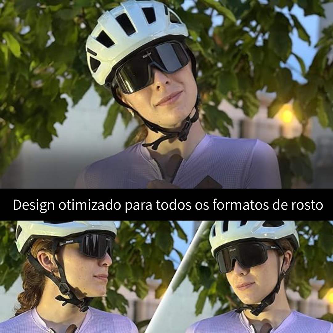 Óculos de Sol Para Corrida e Ciclismo - Black Pace SCVCN