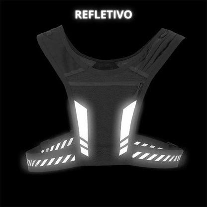 Colete de Corrida Pro - com Bolsos para Celular, Hidratação, Fones e Chaves