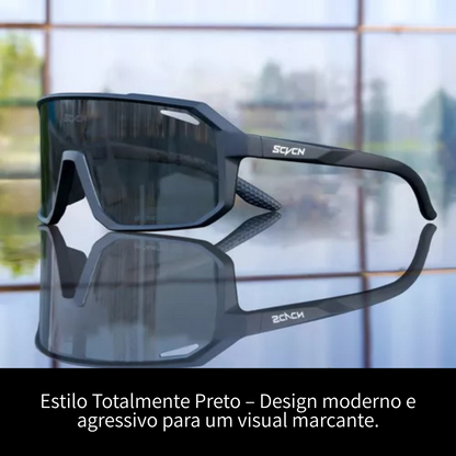 Óculos de Sol Para Corrida e Ciclismo - Black Pace SCVCN